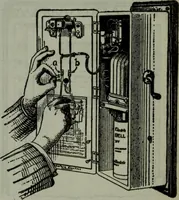 An illustration from Hawkins electrical guide ... : questions, answers & illustrations : a progressive course of study for engineers, electricians, students and those desiring to acquire a working knowledge of electricity and its applications ; a practical treatise (1914)