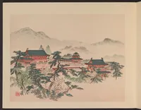 An illustration from Heian meishō (1900)
