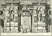 An illustration from Heilige Augen- und Gemüths-Lust : vorstellend, alle sonn- fest- und feyrtägliche nicht nur Evangelien, sondern auch Epistelen und Lectionen, jene historisch : diese auch emblemmatisch, und mit curieusen Einfassungen : in vielen Kupffer-Stücken von frembder und gantz neuer Invention : so wohl zur Kunst-Ubung als Unterhaltung Gottseeliger Betrachtungen, wie auch Vermehrung der Kupffer-Bibelen und Ausszierung aller christlichen Postillen dienlich (1706)