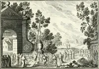 Picture 125 of 249 from Heilige Augen- und Gemüths-Lust : vorstellend, alle sonn- fest- und feyrtägliche nicht nur Evangelien, sondern auch Epistelen und Lectionen, jene historisch : diese auch emblemmatisch, und mit curieusen Einfassungen : in vielen Kupffer-Stücken von frembder und gantz neuer Invention : so wohl zur Kunst-Ubung als Unterhaltung Gottseeliger Betrachtungen, wie auch Vermehrung der Kupffer-Bibelen und Ausszierung aller christlichen Postillen dienlich (1706), leaf 134
