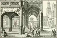 An illustration from Heilige Augen- und Gemüths-Lust : vorstellend, alle sonn- fest- und feyrtägliche nicht nur Evangelien, sondern auch Epistelen und Lectionen, jene historisch : diese auch emblemmatisch, und mit curieusen Einfassungen : in vielen Kupffer-Stücken von frembder und gantz neuer Invention : so wohl zur Kunst-Ubung als Unterhaltung Gottseeliger Betrachtungen, wie auch Vermehrung der Kupffer-Bibelen und Ausszierung aller christlichen Postillen dienlich (1706)
