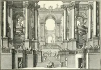 An illustration from Heilige Augen- und Gemüths-Lust : vorstellend, alle sonn- fest- und feyrtägliche nicht nur Evangelien, sondern auch Epistelen und Lectionen, jene historisch : diese auch emblemmatisch, und mit curieusen Einfassungen : in vielen Kupffer-Stücken von frembder und gantz neuer Invention : so wohl zur Kunst-Ubung als Unterhaltung Gottseeliger Betrachtungen, wie auch Vermehrung der Kupffer-Bibelen und Ausszierung aller christlichen Postillen dienlich (1706)