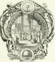 Picture 154 of 249 from Heilige Augen- und Gemüths-Lust : vorstellend, alle sonn- fest- und feyrtägliche nicht nur Evangelien, sondern auch Epistelen und Lectionen, jene historisch : diese auch emblemmatisch, und mit curieusen Einfassungen : in vielen Kupffer-Stücken von frembder und gantz neuer Invention : so wohl zur Kunst-Ubung als Unterhaltung Gottseeliger Betrachtungen, wie auch Vermehrung der Kupffer-Bibelen und Ausszierung aller christlichen Postillen dienlich (1706), leaf 164