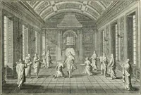 Picture 157 of 249 from Heilige Augen- und Gemüths-Lust : vorstellend, alle sonn- fest- und feyrtägliche nicht nur Evangelien, sondern auch Epistelen und Lectionen, jene historisch : diese auch emblemmatisch, und mit curieusen Einfassungen : in vielen Kupffer-Stücken von frembder und gantz neuer Invention : so wohl zur Kunst-Ubung als Unterhaltung Gottseeliger Betrachtungen, wie auch Vermehrung der Kupffer-Bibelen und Ausszierung aller christlichen Postillen dienlich (1706), leaf 168