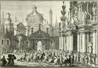 Picture 9 of 249 from Heilige Augen- und Gemüths-Lust : vorstellend, alle sonn- fest- und feyrtägliche nicht nur Evangelien, sondern auch Epistelen und Lectionen, jene historisch : diese auch emblemmatisch, und mit curieusen Einfassungen : in vielen Kupffer-Stücken von frembder und gantz neuer Invention : so wohl zur Kunst-Ubung als Unterhaltung Gottseeliger Betrachtungen, wie auch Vermehrung der Kupffer-Bibelen und Ausszierung aller christlichen Postillen dienlich (1706), leaf 18