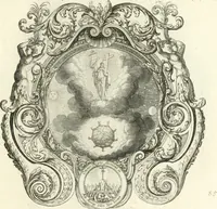An illustration from Heilige Augen- und Gemüths-Lust : vorstellend, alle sonn- fest- und feyrtägliche nicht nur Evangelien, sondern auch Epistelen und Lectionen, jene historisch : diese auch emblemmatisch, und mit curieusen Einfassungen : in vielen Kupffer-Stücken von frembder und gantz neuer Invention : so wohl zur Kunst-Ubung als Unterhaltung Gottseeliger Betrachtungen, wie auch Vermehrung der Kupffer-Bibelen und Ausszierung aller christlichen Postillen dienlich (1706)