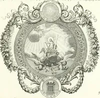 An illustration from Heilige Augen- und Gemüths-Lust : vorstellend, alle sonn- fest- und feyrtägliche nicht nur Evangelien, sondern auch Epistelen und Lectionen, jene historisch : diese auch emblemmatisch, und mit curieusen Einfassungen : in vielen Kupffer-Stücken von frembder und gantz neuer Invention : so wohl zur Kunst-Ubung als Unterhaltung Gottseeliger Betrachtungen, wie auch Vermehrung der Kupffer-Bibelen und Ausszierung aller christlichen Postillen dienlich (1706)