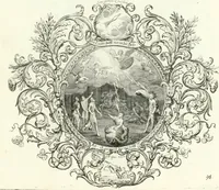 An illustration from Heilige Augen- und Gemüths-Lust : vorstellend, alle sonn- fest- und feyrtägliche nicht nur Evangelien, sondern auch Epistelen und Lectionen, jene historisch : diese auch emblemmatisch, und mit curieusen Einfassungen : in vielen Kupffer-Stücken von frembder und gantz neuer Invention : so wohl zur Kunst-Ubung als Unterhaltung Gottseeliger Betrachtungen, wie auch Vermehrung der Kupffer-Bibelen und Ausszierung aller christlichen Postillen dienlich (1706)