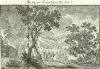Picture 219 of 249 from Heilige Augen- und Gemüths-Lust : vorstellend, alle sonn- fest- und feyrtägliche nicht nur Evangelien, sondern auch Epistelen und Lectionen, jene historisch : diese auch emblemmatisch, und mit curieusen Einfassungen : in vielen Kupffer-Stücken von frembder und gantz neuer Invention : so wohl zur Kunst-Ubung als Unterhaltung Gottseeliger Betrachtungen, wie auch Vermehrung der Kupffer-Bibelen und Ausszierung aller christlichen Postillen dienlich (1706), leaf 230