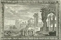 Picture 235 of 249 from Heilige Augen- und Gemüths-Lust : vorstellend, alle sonn- fest- und feyrtägliche nicht nur Evangelien, sondern auch Epistelen und Lectionen, jene historisch : diese auch emblemmatisch, und mit curieusen Einfassungen : in vielen Kupffer-Stücken von frembder und gantz neuer Invention : so wohl zur Kunst-Ubung als Unterhaltung Gottseeliger Betrachtungen, wie auch Vermehrung der Kupffer-Bibelen und Ausszierung aller christlichen Postillen dienlich (1706), leaf 246
