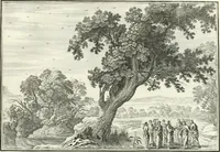 Picture 237 of 249 from Heilige Augen- und Gemüths-Lust : vorstellend, alle sonn- fest- und feyrtägliche nicht nur Evangelien, sondern auch Epistelen und Lectionen, jene historisch : diese auch emblemmatisch, und mit curieusen Einfassungen : in vielen Kupffer-Stücken von frembder und gantz neuer Invention : so wohl zur Kunst-Ubung als Unterhaltung Gottseeliger Betrachtungen, wie auch Vermehrung der Kupffer-Bibelen und Ausszierung aller christlichen Postillen dienlich (1706), leaf 248