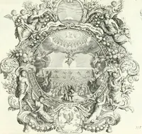 Picture 240 of 249 from Heilige Augen- und Gemüths-Lust : vorstellend, alle sonn- fest- und feyrtägliche nicht nur Evangelien, sondern auch Epistelen und Lectionen, jene historisch : diese auch emblemmatisch, und mit curieusen Einfassungen : in vielen Kupffer-Stücken von frembder und gantz neuer Invention : so wohl zur Kunst-Ubung als Unterhaltung Gottseeliger Betrachtungen, wie auch Vermehrung der Kupffer-Bibelen und Ausszierung aller christlichen Postillen dienlich (1706), leaf 250