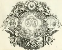 An illustration from Heilige Augen- und Gemüths-Lust : vorstellend, alle sonn- fest- und feyrtägliche nicht nur Evangelien, sondern auch Epistelen und Lectionen, jene historisch : diese auch emblemmatisch, und mit curieusen Einfassungen : in vielen Kupffer-Stücken von frembder und gantz neuer Invention : so wohl zur Kunst-Ubung als Unterhaltung Gottseeliger Betrachtungen, wie auch Vermehrung der Kupffer-Bibelen und Ausszierung aller christlichen Postillen dienlich (1706)