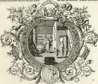Picture 30 of 249 from Heilige Augen- und Gemüths-Lust : vorstellend, alle sonn- fest- und feyrtägliche nicht nur Evangelien, sondern auch Epistelen und Lectionen, jene historisch : diese auch emblemmatisch, und mit curieusen Einfassungen : in vielen Kupffer-Stücken von frembder und gantz neuer Invention : so wohl zur Kunst-Ubung als Unterhaltung Gottseeliger Betrachtungen, wie auch Vermehrung der Kupffer-Bibelen und Ausszierung aller christlichen Postillen dienlich (1706), leaf 38