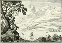 An illustration from Heilige Augen- und Gemüths-Lust : vorstellend, alle sonn- fest- und feyrtägliche nicht nur Evangelien, sondern auch Epistelen und Lectionen, jene historisch : diese auch emblemmatisch, und mit curieusen Einfassungen : in vielen Kupffer-Stücken von frembder und gantz neuer Invention : so wohl zur Kunst-Ubung als Unterhaltung Gottseeliger Betrachtungen, wie auch Vermehrung der Kupffer-Bibelen und Ausszierung aller christlichen Postillen dienlich (1706)