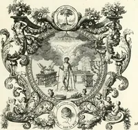 An illustration from Heilige Augen- und Gemüths-Lust : vorstellend, alle sonn- fest- und feyrtägliche nicht nur Evangelien, sondern auch Epistelen und Lectionen, jene historisch : diese auch emblemmatisch, und mit curieusen Einfassungen : in vielen Kupffer-Stücken von frembder und gantz neuer Invention : so wohl zur Kunst-Ubung als Unterhaltung Gottseeliger Betrachtungen, wie auch Vermehrung der Kupffer-Bibelen und Ausszierung aller christlichen Postillen dienlich (1706)