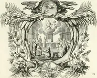 Picture 72 of 249 from Heilige Augen- und Gemüths-Lust : vorstellend, alle sonn- fest- und feyrtägliche nicht nur Evangelien, sondern auch Epistelen und Lectionen, jene historisch : diese auch emblemmatisch, und mit curieusen Einfassungen : in vielen Kupffer-Stücken von frembder und gantz neuer Invention : so wohl zur Kunst-Ubung als Unterhaltung Gottseeliger Betrachtungen, wie auch Vermehrung der Kupffer-Bibelen und Ausszierung aller christlichen Postillen dienlich (1706), leaf 80