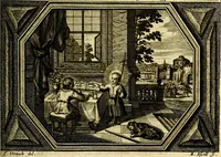 Picture 340 of 344 from Heilig-epistolischer Bericht, Licht, Geleit, und Freud. Das ist : Emblematische Fürstllung der heiligen Sonn- und festtäglichen Episteln; in welcher gründlicher Bericht von den rechten Wort-Verstand ertheilet, dem wahren Christenthum ein helles licht furgetragen, und ein sicheres Geleit mit beigefügten Gebeten und Gesängen zu der himmlischen Freude gezeiget wird (1663), leaf 1064