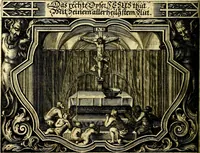 Picture 63 of 344 from Heilig-epistolischer Bericht, Licht, Geleit, und Freud. Das ist : Emblematische Fürstllung der heiligen Sonn- und festtäglichen Episteln; in welcher gründlicher Bericht von den rechten Wort-Verstand ertheilet, dem wahren Christenthum ein helles licht furgetragen, und ein sicheres Geleit mit beigefügten Gebeten und Gesängen zu der himmlischen Freude gezeiget wird (1663), leaf 179