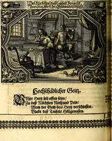 Picture 91 of 344 from Heilig-epistolischer Bericht, Licht, Geleit, und Freud. Das ist : Emblematische Fürstllung der heiligen Sonn- und festtäglichen Episteln; in welcher gründlicher Bericht von den rechten Wort-Verstand ertheilet, dem wahren Christenthum ein helles licht furgetragen, und ein sicheres Geleit mit beigefügten Gebeten und Gesängen zu der himmlischen Freude gezeiget wird (1663), leaf 273