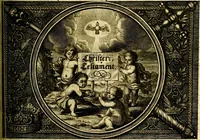 Picture 103 of 344 from Heilig-epistolischer Bericht, Licht, Geleit, und Freud. Das ist : Emblematische Fürstllung der heiligen Sonn- und festtäglichen Episteln; in welcher gründlicher Bericht von den rechten Wort-Verstand ertheilet, dem wahren Christenthum ein helles licht furgetragen, und ein sicheres Geleit mit beigefügten Gebeten und Gesängen zu der himmlischen Freude gezeiget wird (1663), leaf 326