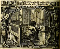 An illustration from Heilig-epistolischer Bericht, Licht, Geleit, und Freud. Das ist : Emblematische Fürstllung der heiligen Sonn- und festtäglichen Episteln; in welcher gründlicher Bericht von den rechten Wort-Verstand ertheilet, dem wahren Christenthum ein helles licht furgetragen, und ein sicheres Geleit mit beigefügten Gebeten und Gesängen zu der himmlischen Freude gezeiget wird (1663)