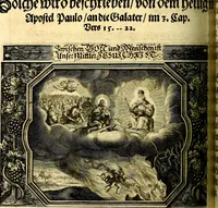 Picture 109 of 344 from Heilig-epistolischer Bericht, Licht, Geleit, und Freud. Das ist : Emblematische Fürstllung der heiligen Sonn- und festtäglichen Episteln; in welcher gründlicher Bericht von den rechten Wort-Verstand ertheilet, dem wahren Christenthum ein helles licht furgetragen, und ein sicheres Geleit mit beigefügten Gebeten und Gesängen zu der himmlischen Freude gezeiget wird (1663), leaf 367