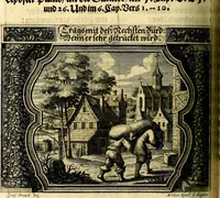 Picture 112 of 344 from Heilig-epistolischer Bericht, Licht, Geleit, und Freud. Das ist : Emblematische Fürstllung der heiligen Sonn- und festtäglichen Episteln; in welcher gründlicher Bericht von den rechten Wort-Verstand ertheilet, dem wahren Christenthum ein helles licht furgetragen, und ein sicheres Geleit mit beigefügten Gebeten und Gesängen zu der himmlischen Freude gezeiget wird (1663), leaf 379