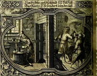 An illustration from Heilig-epistolischer Bericht, Licht, Geleit, und Freud. Das ist : Emblematische Fürstllung der heiligen Sonn- und festtäglichen Episteln; in welcher gründlicher Bericht von den rechten Wort-Verstand ertheilet, dem wahren Christenthum ein helles licht furgetragen, und ein sicheres Geleit mit beigefügten Gebeten und Gesängen zu der himmlischen Freude gezeiget wird (1663)