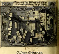 Picture 157 of 344 from Heilig-epistolischer Bericht, Licht, Geleit, und Freud. Das ist : Emblematische Fürstllung der heiligen Sonn- und festtäglichen Episteln; in welcher gründlicher Bericht von den rechten Wort-Verstand ertheilet, dem wahren Christenthum ein helles licht furgetragen, und ein sicheres Geleit mit beigefügten Gebeten und Gesängen zu der himmlischen Freude gezeiget wird (1663), leaf 563