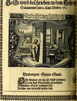 Picture 171 of 344 from Heilig-epistolischer Bericht, Licht, Geleit, und Freud. Das ist : Emblematische Fürstllung der heiligen Sonn- und festtäglichen Episteln; in welcher gründlicher Bericht von den rechten Wort-Verstand ertheilet, dem wahren Christenthum ein helles licht furgetragen, und ein sicheres Geleit mit beigefügten Gebeten und Gesängen zu der himmlischen Freude gezeiget wird (1663), leaf 619
