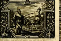 Picture 27 of 344 from Heilig-epistolischer Bericht, Licht, Geleit, und Freud. Das ist : Emblematische Fürstllung der heiligen Sonn- und festtäglichen Episteln; in welcher gründlicher Bericht von den rechten Wort-Verstand ertheilet, dem wahren Christenthum ein helles licht furgetragen, und ein sicheres Geleit mit beigefügten Gebeten und Gesängen zu der himmlischen Freude gezeiget wird (1663), leaf 70