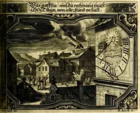 Picture 211 of 344 from Heilig-epistolischer Bericht, Licht, Geleit, und Freud. Das ist : Emblematische Fürstllung der heiligen Sonn- und festtäglichen Episteln; in welcher gründlicher Bericht von den rechten Wort-Verstand ertheilet, dem wahren Christenthum ein helles licht furgetragen, und ein sicheres Geleit mit beigefügten Gebeten und Gesängen zu der himmlischen Freude gezeiget wird (1663), leaf 766
