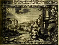 Picture 219 of 344 from Heilig-epistolischer Bericht, Licht, Geleit, und Freud. Das ist : Emblematische Fürstllung der heiligen Sonn- und festtäglichen Episteln; in welcher gründlicher Bericht von den rechten Wort-Verstand ertheilet, dem wahren Christenthum ein helles licht furgetragen, und ein sicheres Geleit mit beigefügten Gebeten und Gesängen zu der himmlischen Freude gezeiget wird (1663), leaf 780
