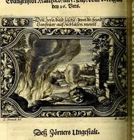 Picture 253 of 344 from Heilig-epistolischer Bericht, Licht, Geleit, und Freud. Das ist : Emblematische Fürstllung der heiligen Sonn- und festtäglichen Episteln; in welcher gründlicher Bericht von den rechten Wort-Verstand ertheilet, dem wahren Christenthum ein helles licht furgetragen, und ein sicheres Geleit mit beigefügten Gebeten und Gesängen zu der himmlischen Freude gezeiget wird (1663), leaf 851