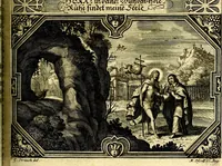 An illustration from Heilig-epistolischer Bericht, Licht, Geleit, und Freud. Das ist : Emblematische Fürstllung der heiligen Sonn- und festtäglichen Episteln; in welcher gründlicher Bericht von den rechten Wort-Verstand ertheilet, dem wahren Christenthum ein helles licht furgetragen, und ein sicheres Geleit mit beigefügten Gebeten und Gesängen zu der himmlischen Freude gezeiget wird (1663)