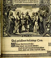 Picture 296 of 344 from Heilig-epistolischer Bericht, Licht, Geleit, und Freud. Das ist : Emblematische Fürstllung der heiligen Sonn- und festtäglichen Episteln; in welcher gründlicher Bericht von den rechten Wort-Verstand ertheilet, dem wahren Christenthum ein helles licht furgetragen, und ein sicheres Geleit mit beigefügten Gebeten und Gesängen zu der himmlischen Freude gezeiget wird (1663), leaf 968