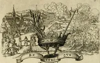 An illustration from Helicon Boemo-Hercynius : in quo nouem applausibus coronatur neo-rex Boemiae Leopoldvs (1656)