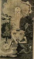 An illustration from Helleleuchtender Hertzens-Spiegel : worinnen vermittelst einer dreyfachen Vorstellung ..., I. Das Erkäntniss, II. Die Übung, und dann III. Das Geheimniss der wahren Gottseligkeit, das ist, die gantze That, Krafft und Hertzens-Theologia ... mit zur Sache hochdienlichen Kupffer-Figuren ..., samt einem kurzgefasten, doch vollständigen Gebet-Büchlein, oder Andachts-Speigel (1680)