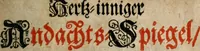 An illustration from Helleleuchtender Hertzens-Spiegel : worinnen vermittelst einer dreyfachen Vorstellung ..., I. Das Erkäntniss, II. Die Übung, und dann III. Das Geheimniss der wahren Gottseligkeit, das ist, die gantze That, Krafft und Hertzens-Theologia ... mit zur Sache hochdienlichen Kupffer-Figuren ..., samt einem kurzgefasten, doch vollständigen Gebet-Büchlein, oder Andachts-Speigel (1680)