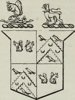 An illustration from A genealogical and heraldic history of the commoners of Great Britain and Ireland enjoying territorial possessions or high official rank, but uninvested with heritable honours (1836)
