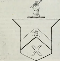 An illustration from A genealogical and heraldic history of the commoners of Great Britain and Ireland enjoying territorial possessions or high official rank, but uninvested with heritable honours (1836)
