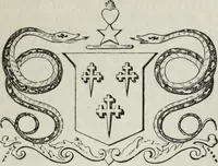 An illustration from A genealogical and heraldic history of the commoners of Great Britain and Ireland enjoying territorial possessions or high official rank, but uninvested with heritable honours (1836)