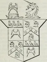 An illustration from A genealogical and heraldic history of the commoners of Great Britain and Ireland enjoying territorial possessions or high official rank, but uninvested with heritable honours (1836)