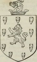 An illustration from A genealogical and heraldic history of the commoners of Great Britain and Ireland enjoying territorial possessions or high official rank, but uninvested with heritable honours (1836)