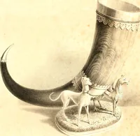 An illustration from Heraldic visitations of Wales and part of the Marches; between the years 1586 and 1613, under the authority of Clarencieux and Norroy, two kings at arms (1846)