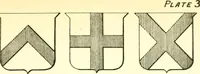 An illustration from Heraldry illustrated. Being a short account of the origin and history of heraldry and an explanation of its nature, with practical directions for drawing and painting coats of arms, to which is added a glossary of the terms used in the science of heraldry .. (1897)