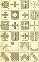 An illustration from Heraldry illustrated. Being a short account of the origin and history of heraldry and an explanation of its nature, with practical directions for drawing and painting coats of arms, to which is added a glossary of the terms used in the science of heraldry .. (1897)