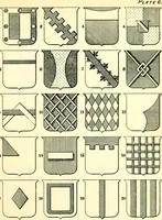 An illustration from Heraldry illustrated. Being a short account of the origin and history of heraldry and an explanation of its nature, with practical directions for drawing and painting coats of arms, to which is added a glossary of the terms used in the science of heraldry .. (1897)