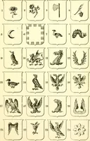 An illustration from Heraldry illustrated. Being a short account of the origin and history of heraldry and an explanation of its nature, with practical directions for drawing and painting coats of arms, to which is added a glossary of the terms used in the science of heraldry .. (1897)